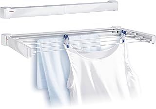 Leifheit Telegant 30 Protect Wall Dryer, Foldable Clothes Drying Rack, Robust Clothes Rack for Indoor and Outdoor, 3 m Drying Space