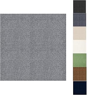 Self Adhesive Carpet Tile,11Pcs 30 * 30cm Easy to Peel and Stick Carpet Floor Tile,Flooring Rugs Floor Tile Hardwearing Anti-Slip Floor Covering, Bitumen Backed-1m² (Light Gray)