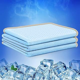 KANKAEU Cooling Blanket 200x230cm, Summer Blanket with Cool Silk Fibres, Refreshing Summer Bedding, Cooling Sheets for Night Sweats, Lightweight and Breathable Cool Blanket for Hot Sleeper, Blue