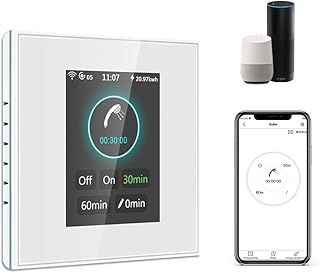 LANBON L8-HAK LCD Alarm Smart Switch, Home Security System & Smart Light Switch into One, 7-Piece Kit Wireless DIY Alarm System for Home Security, Need Neutral Wire