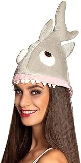 Boland 99951 Shark Hat for Adults, One Size, Grey, Fish, Underwater World, Headwear, Accessory, Theme Party, Carnival