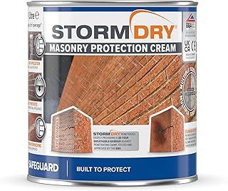 Stormdry Masonry Waterproofing Cream (1 Litre) 25 Year BBA Approved Exterior Brick Sealer. Breathable, Colourless Brick, Concrete, Stone, Mortar, Sandstone & Granite Waterproofer