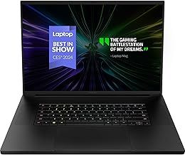 Razer Blade 18 (2024) - 18 inch Gaming Laptop - NVIDIA Geforce RTX 4080 - Intel i9-14900HX - 18" QHD+ 300Hz Display - Snap Tap (32GB DDR5 RAM, 1TB SSD, aluminium case) QWERTY UK-Layout | Black