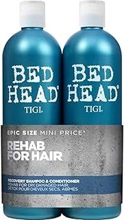 Bed Head by TIGI | Recovery Shampoo and Conditioner Set | Professional Moisturising Hair Repair Treatment | Ideal For Dry And Damaged Hair | 750 ml ( Pack of 2)