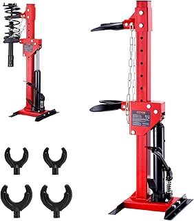 VEVOR Strut Spring Compressor, 4.5 Ton/9920 LBS Hydraulic Jack Capacity, 1 Ton Rated Compression Force, Auto Strut Coil Spring Compressor Tool, Hydraulic Spring Compressor for Strut Spring Removing
