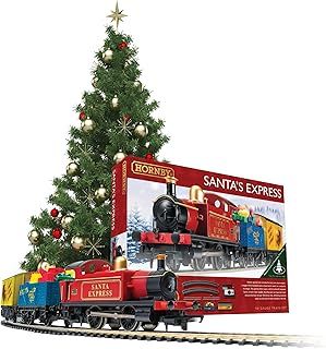 Hornby R1248M Santa's Express Christmas Train Set - Analogue OO Gauge 1:76 Scale Model Railway, Steam Train Gifts for Men - Christmas Tree Decoration, Electric Model Locomotives for Adults