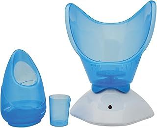 Full Face Steamer with Aromatherapy Diffuser from Pure Fit Spa: Open Sinus, Skin Rejuvenate Hydrate Face Steamer, T-zone attachment