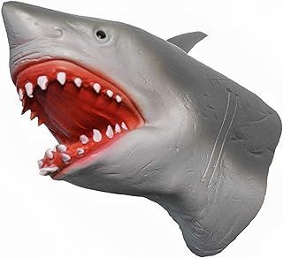 Yolococa Shark Hand Puppet Soft Rubber Latex Realistic Animal Head Toys for Kids Tiktok Yeah Shark Puppet (PATENT Registered)