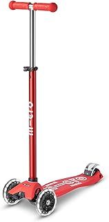 Micro® Maxi Deluxe LED, 3 LED Wheels, 5-12 Years, Weight 2.5 kg, Max Load 70 kg, Height 67-91 cm, Polypropylene Non-Slip Platform (Flexible, High Resistance)