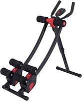 ZELUS Ab Machine for Home Gym, Core Strength Training Equipment for Home Fitness, Ab Crunch Coaster with 4 Intensities and Digital Display, Foldable Core Trainer for Abdominal