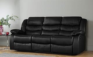 Recliner Sofa Leather bonded Reclining Lazyboy Sofa Suite Sofas Chair 3 2 or 1 (3 Seater Sofa)