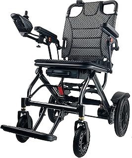 D04 Foldable， Electric Wheelchair with Powerful 500W Motor, 10Ah Removable Battery, 20km Range, Carbon Aluminium Frame, Supports up to 150kg, Compact Design for All Terrains