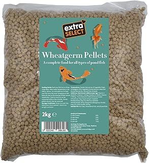 Extra Select Wheatgerm Fish Food Pellets - Complete, Digestible, Wheatgerm Winter Pond Fish Food for Cold Water Koi Carp & Goldfish Pellets - 2kg Bag