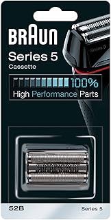 Braun Series 5 Electric Shaver ORIGINAL Replacement Head, Easily Attach Your New Shaver Head, Compatible With All Series 5 Electric Shavers, 52B, Black