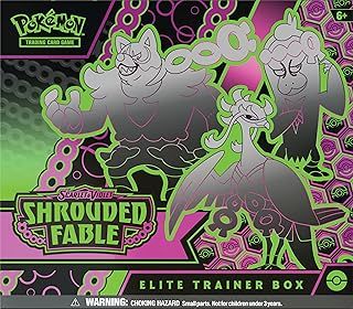 Pokémon TCG: Scarlet & Violet—Shrouded Fable Elite Trainer Box (1 Full Art Promo Card, 9 Boosters & Premium Accessories)
