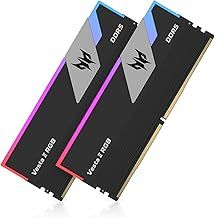 Acer Predator Vesta II RGB DDR5 RAM 32GB (16GBx2) 6000MHz CL30 Intel XMP 3.0 AMD EXPO Compatible Computer Memory PC5-48000 Black