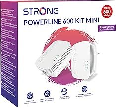 STRONG POWERL600DUOMINIUK AV600 Mini Powerline Adapter Starter Kit, Pack of 2, Up to 300m Range, No Configuration Required, UK Plug White