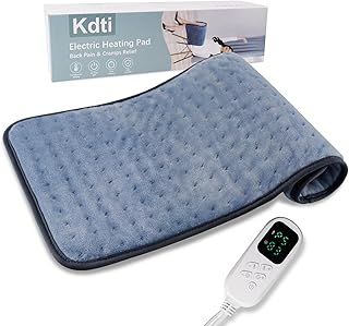 Heat Pad, Electric Heating Pad for Back Shoulder Neck, Fast Heating Technology, 6 Heat Level and 4 Timer Setting, Auto Shut Off, Ultra Soft Machine Washable