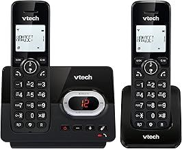 VTech CS2051 DECT 2 Handset Cordless Home Telephone Answering Machine, Nuisance Call Blocker, Long Range, Caller ID Call Waiting, Speakerphone, Intercom, 1.8'' Backlit Display, Big Buttons (Renewed)