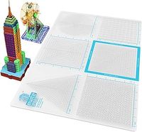 Base - Transparent 3D Pen Mat 18 x 12 Inches with Fuse and Join Area - Flexible Two-Sided Heat-Resistant Silicone - 3D Pen Accessories Compatible with Stencils - STEM Activity for Kids, Adults