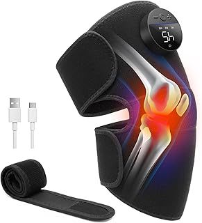Medcursor Heated Knee Massager, 3-in1 Cordless Knee Elbow Shoulder Massager with 3 Vibration Modes, 5 Heating Levels