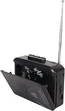 Mini Dv Tape Player, 8Mm Tape Player, Support External Playback Cassette Player 45mm 8Ω 1W FM AM Radio Speaker Stereo Cassette Player for School (Black)