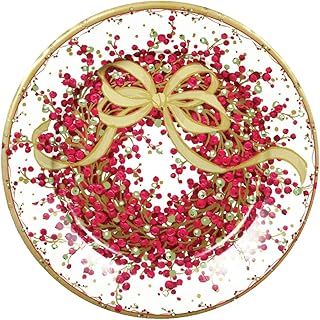 Caspari 27cm Pepperberry Dinner Plates, Pack of 8