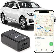 GPS Tracker, Magnetic Mini GPS Car Tracker, No Subscription Real-Time Tracking Device Vehicle Locator for Van Motorcycle, Caravan, Tractor, Coach, Kids, Elderly, Pets, Wallet, Luggage
