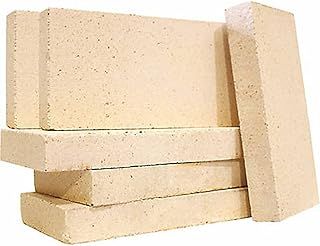 The Stove Wizard Vermiculite Villager Stove Fire Bricks 10 Bricks measuring 4.5" x 9" x 25mm for Multi Fuel Woodburner Logburner