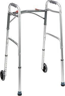Drive Devilbiss Folding Lightweight Aluminium Walking Frame with Wheels