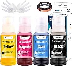 LCL 400ML Sublimation Ink Refill for Epson EcoTank Printers ET-2700 ET-2750 ET-2751 ET-2756 ET-3700 Inkjet Printers for Heat Transfer Mug, Tumbler, T Shirts(Autofill/Upgrade Version/ICC Free)