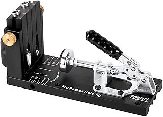Trend Pocket Hole Jig Pro Kit with Pocket Hole Jig, Support Rods & End Stops, Face Clamp, HSS Drill Bit & Depth Collar, Square Drive Bits, 100 Screws & Storage Case, PH/JIG/AK , 12.7-38mm