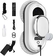 Window Cleaner Robot, Window Vacuum Cleaner, Automatic Smart Glass Cleaner, 35ml Water Tank, 5600Pa Large Suction Window Cleaner Smart Window Cleaner, Smart Window Cleaning Robot for Home and Office