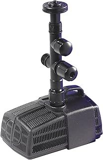 HOZELOCK - Fountain & Cascade Pond Pump 1500 LPH : Ideal for Medium-sized Ponds, Adjustable Flow Rate and Cascade/fountain Angle, Anti-clog Foam Free Inlet Cage Reduces Maintenance [3354B1240]