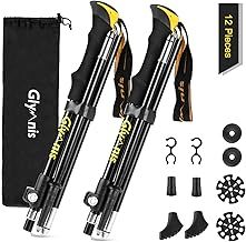 Walking Poles 2 Pack Collapsible Walking Poles for Men with Quick Lock System, Foldable Hiking Poles Trekking Poles for Trekking, Walking, Backpacking